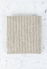 Rustic Wool Blanket - Grey Thin Stripe 43" x 86"
