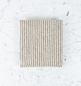 Rustic Wool Blanket - Grey Thin Stripe 43" x 86"