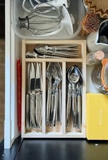 Jean Dubost 24 Piece Everyday Flatware Set- Stainless Steel Handles