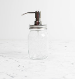 Stainless Soap Dispenser with Mason Jar
