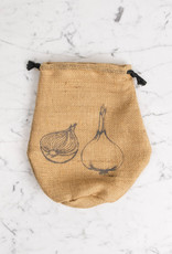 Burlap + Cotton Onion Bag
