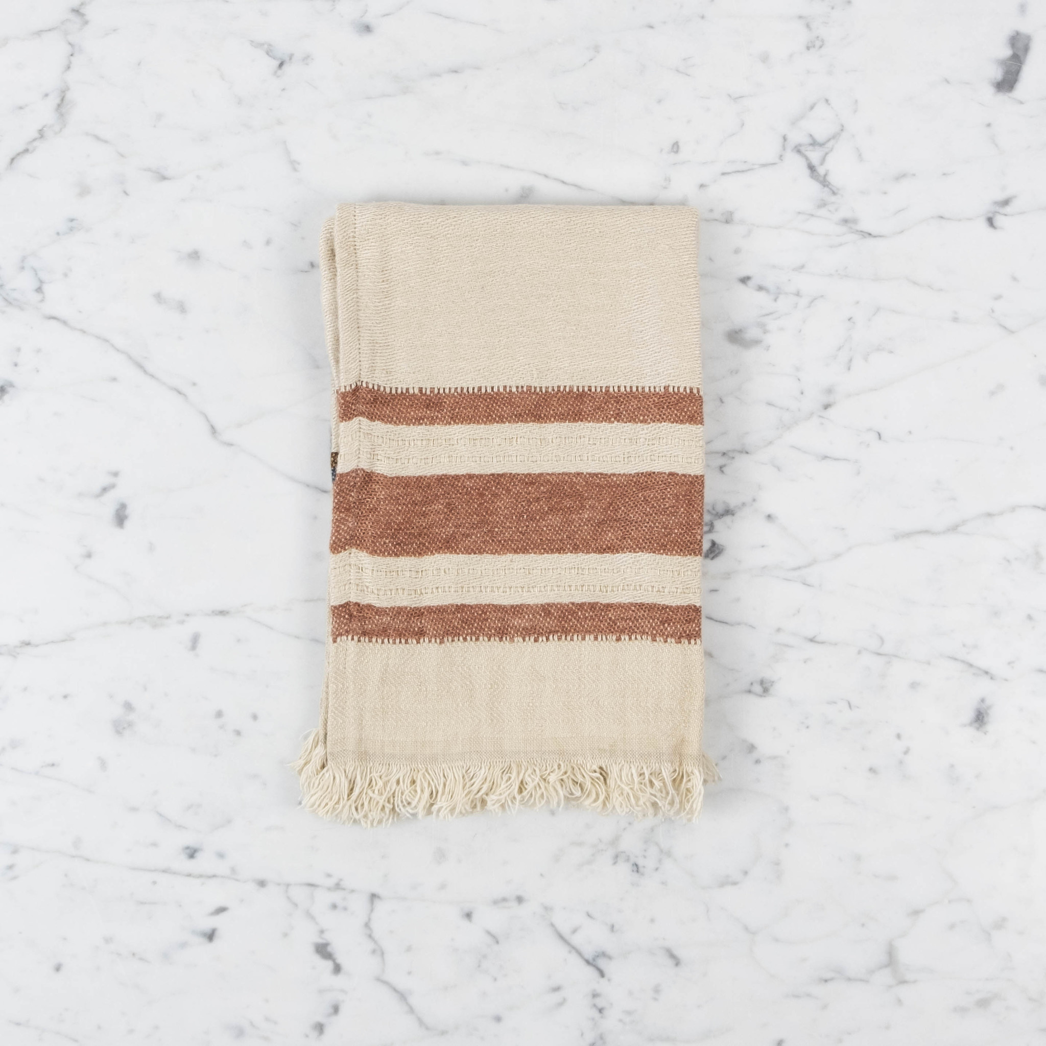 Belgian Linen Fouta - Hand Towel - Harlan Stripe - 14 x 20"