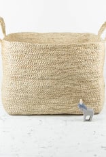 Jute Rectangular Basket with Handles - 20x15x15in