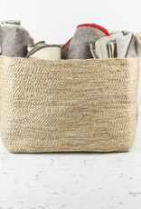 Jute Rectangular Basket with Handles - 20 x 15 x 15"