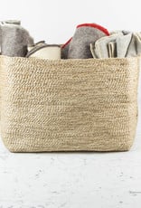 Jute Rectangular Basket with Handles - 20x15x15in