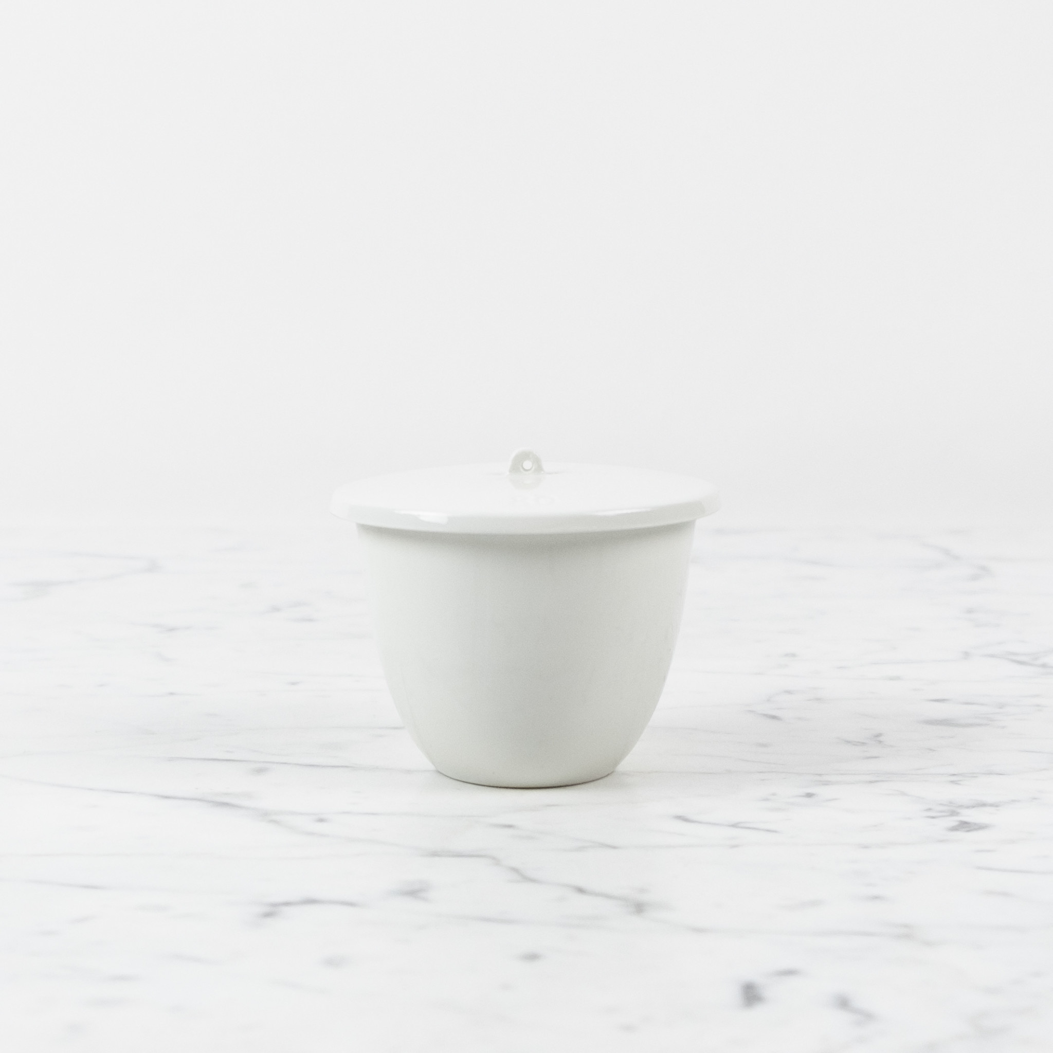 Laboratory Porcelain Cup with Lid - 2/80 Set