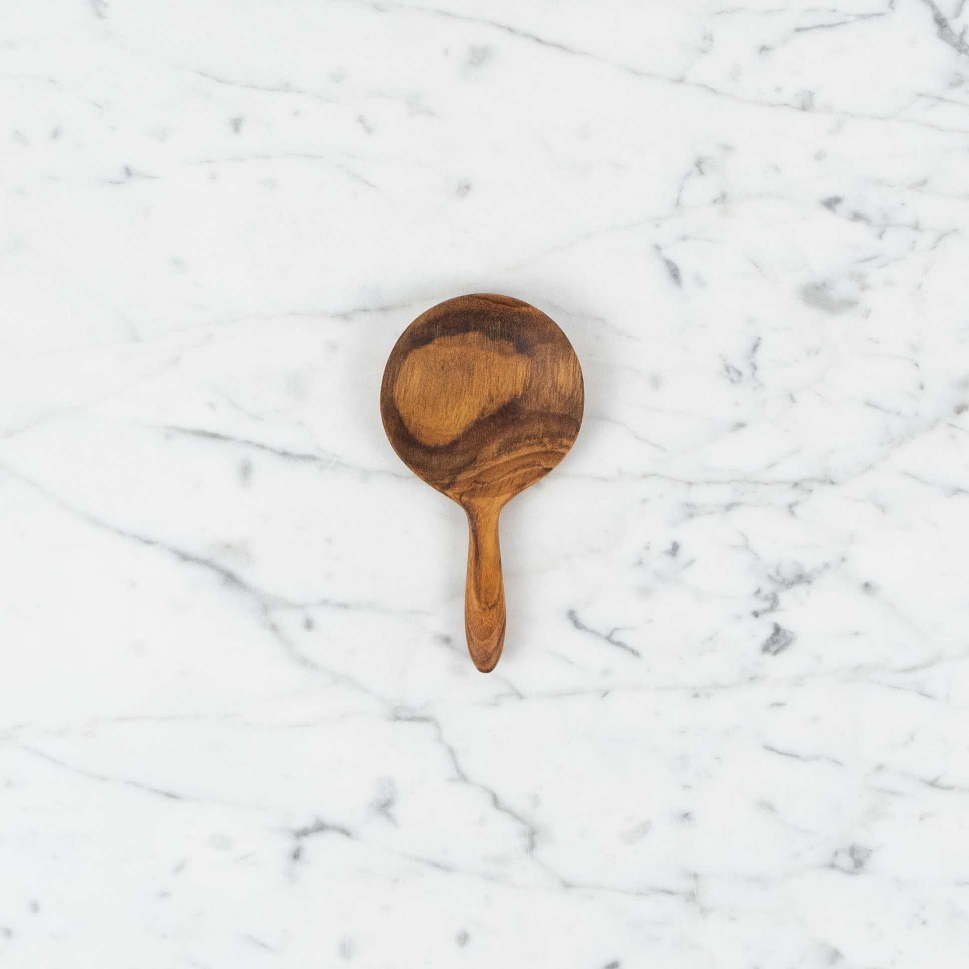 Teak Monocle Round Scoop - 4.5 in