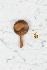 Teak Monocle Round Scoop - 4.5 in