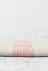 Japanese Flax Line Towels - Pink + Beige