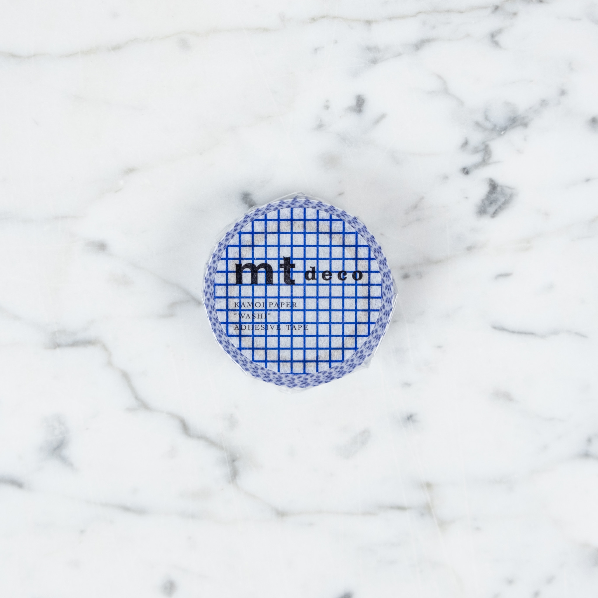 Washi Tape Single: Bright Blue Check