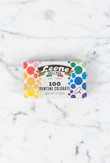 Leone Dell’Era Leone Pushpins - Assorted Rainbow Colors - 100 Count