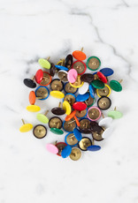 Leone Dell’Era Leone Pushpins - Assorted Rainbow Colors - 100 Count