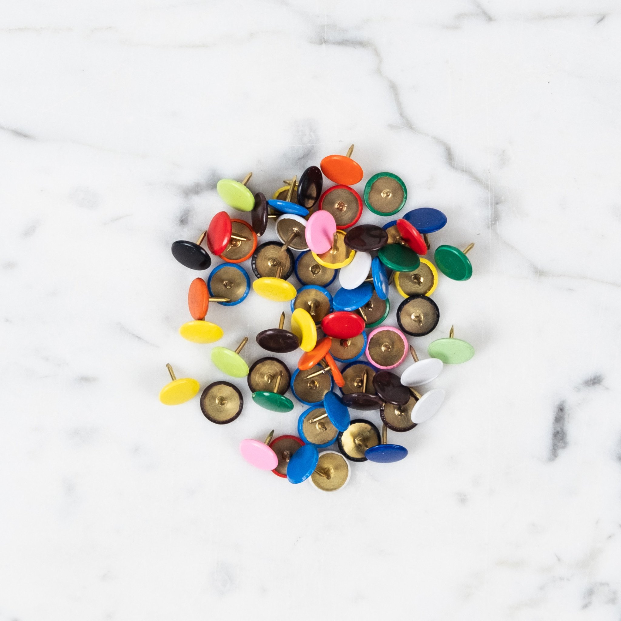 Leone Dell’Era Leone Pushpins - Assorted Rainbow Colors - 100 Count