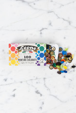 Leone Pushpins - Assorted Rainbow Colors - 100 Count