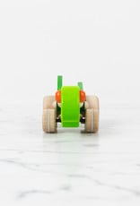 Wooden Pullback Toy - Green Cicada or Grasshopper