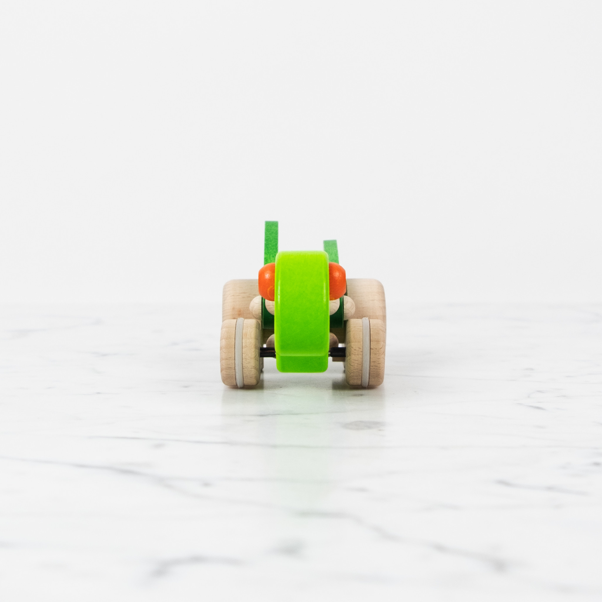 Wooden Pullback Toy - Green Cicada or Grasshopper