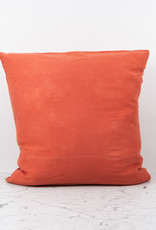 French Linen Pillow - Terracotta