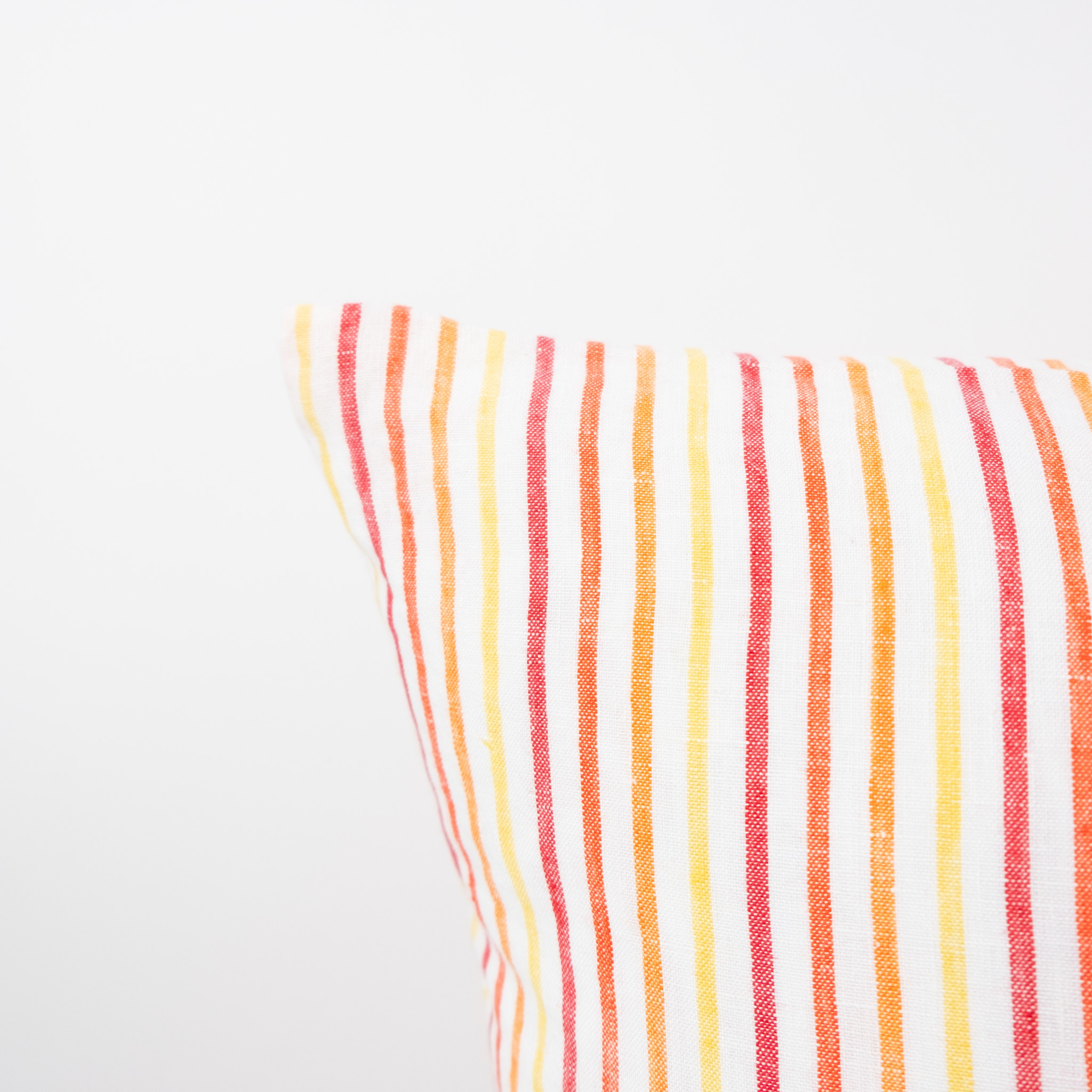 French Linen Pillow - Summer Stripe