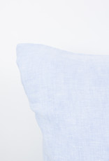 French Linen Pillow - Light Blue