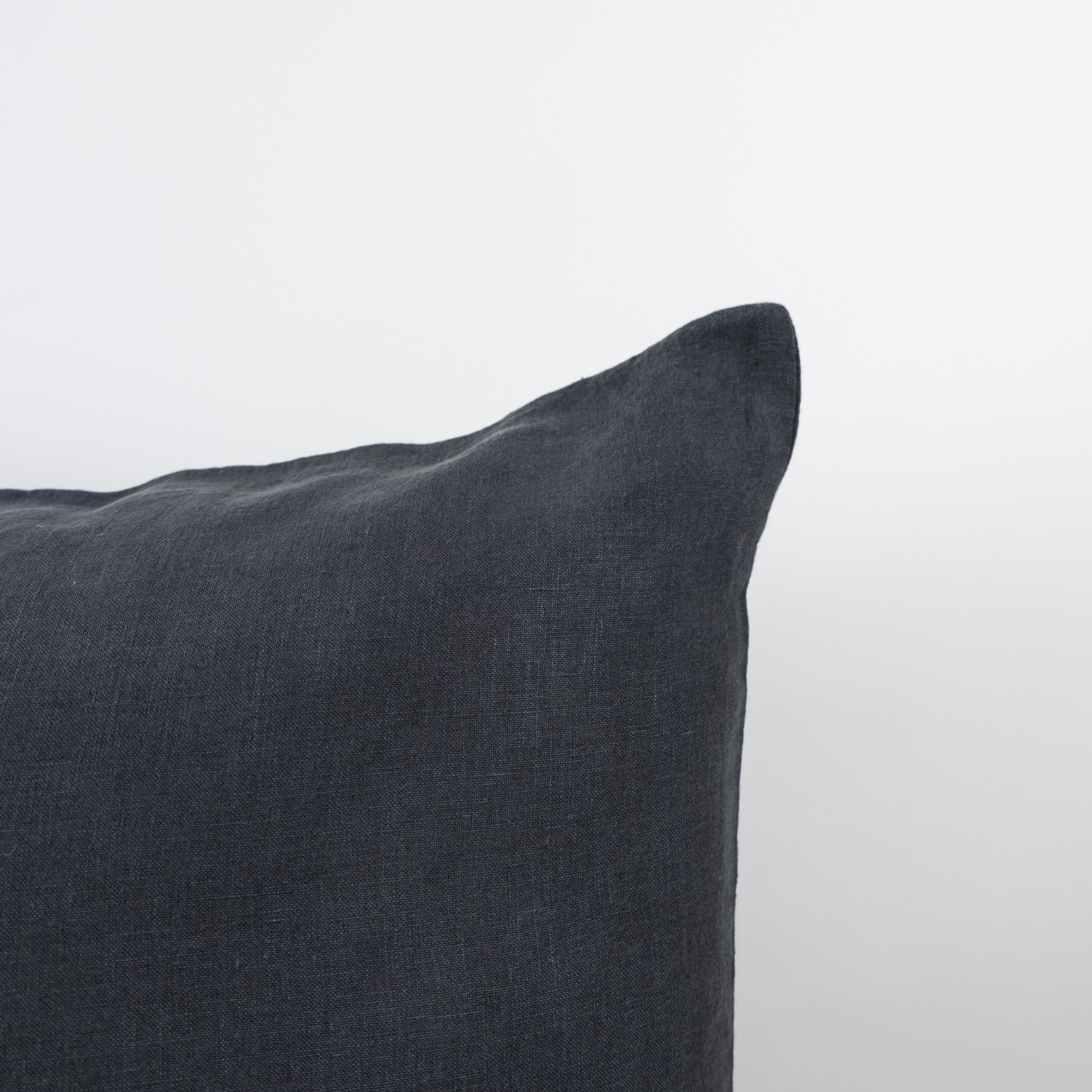 French Linen Pillow - Storm Grey