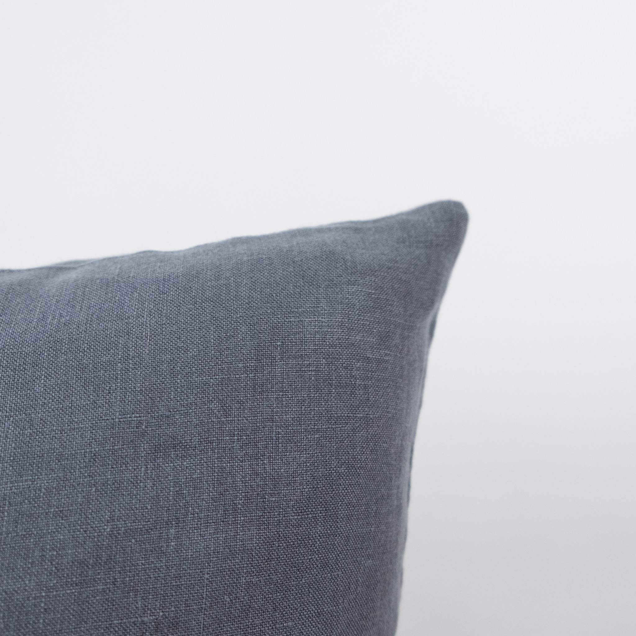 French Linen Pillow -  Deep Grey