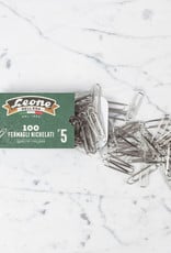 Leone Dell’Era Leone Nickel Plated Paper Clips, Box Of 100 - Size 5