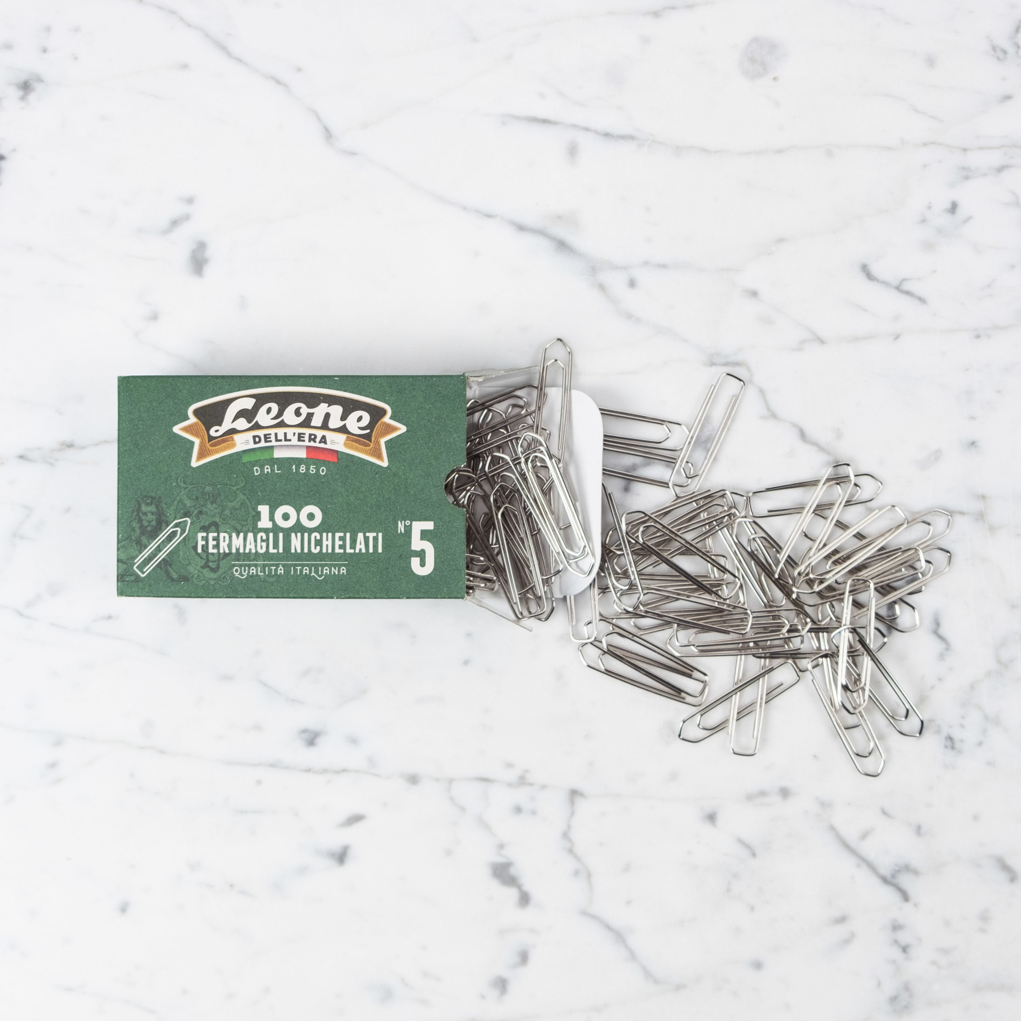 Nickel Plated Paper Clips, Box Of 100 - Size 5
