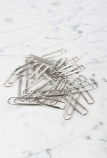 Leone Dell’Era Leone Nickel Plated Paper Clips, Box Of 100 - Size 5