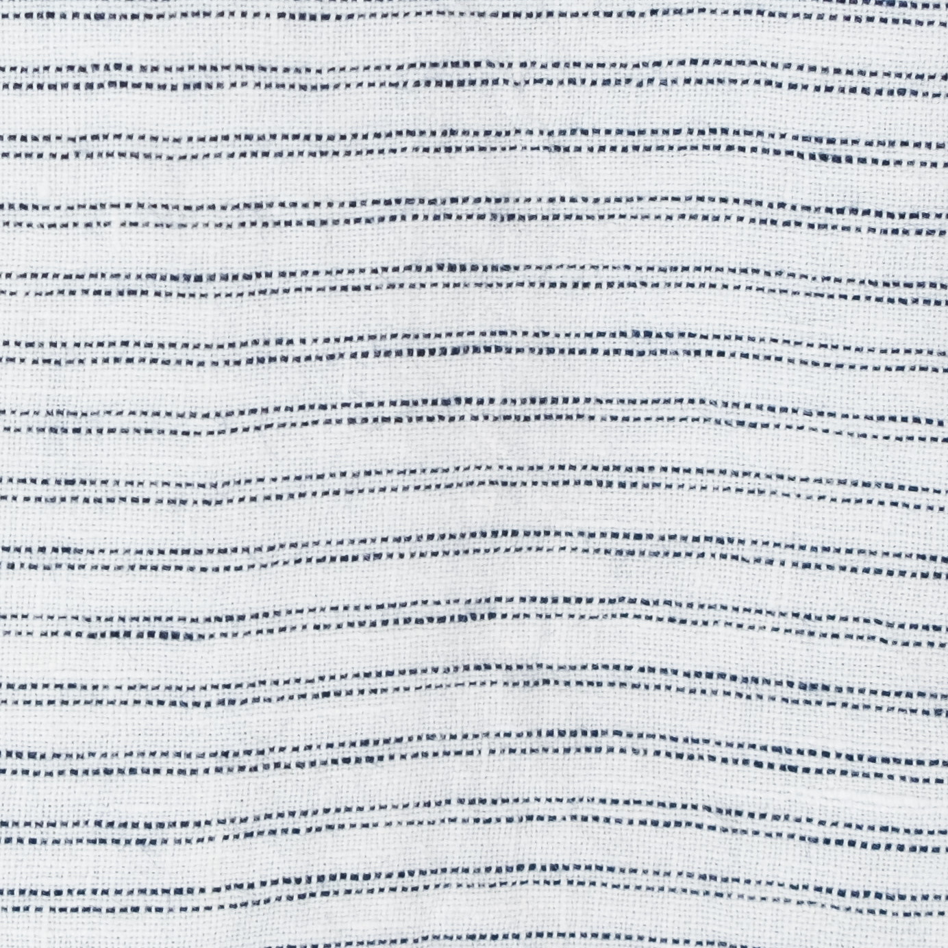 French Linen Pillow - White with Black Double Stripe