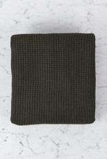 Linge Particulier French Linen + Cotton XL Waffle Bath Towel - Kaki - 40 x 62"