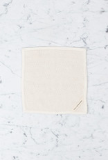 Ivory Herringbone Cotton Towel - Washcloth-10x10"