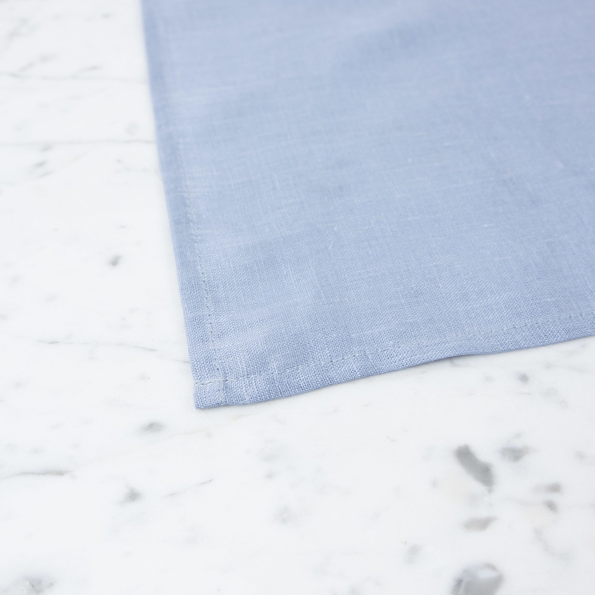 Linen Napkin or Handkerchief  - Pale Blue