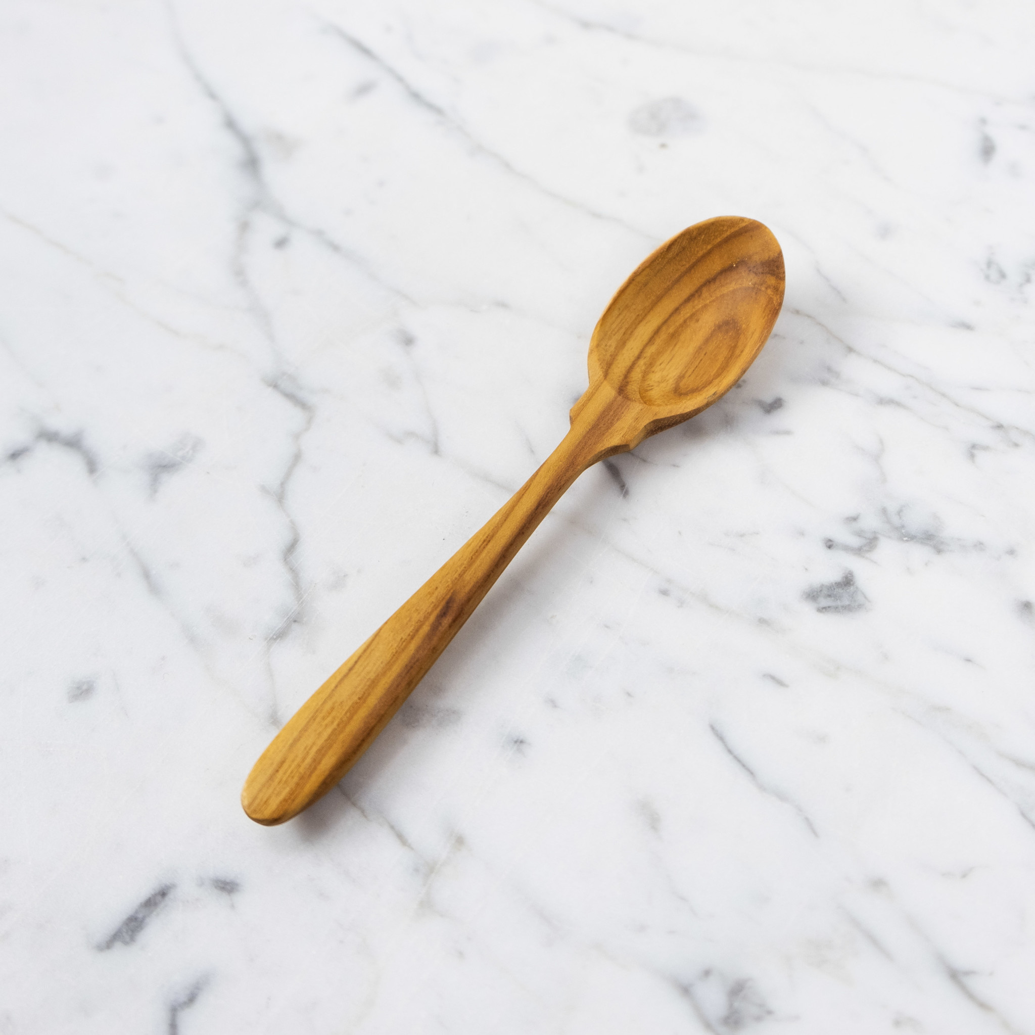 Teak Embellished Tea Spoon - 5.5"