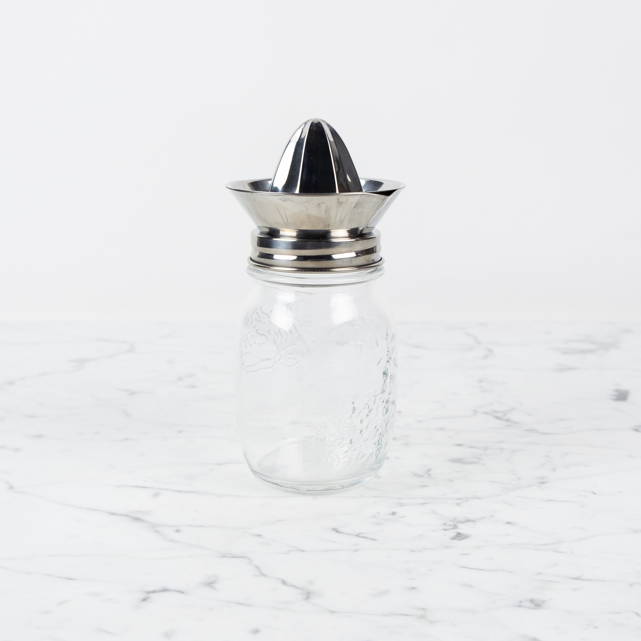 Stainless Juicer Lid with Mason Jar