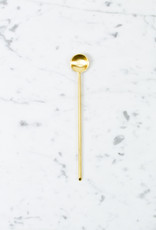 Long Gold Cocktail Spoon 6"