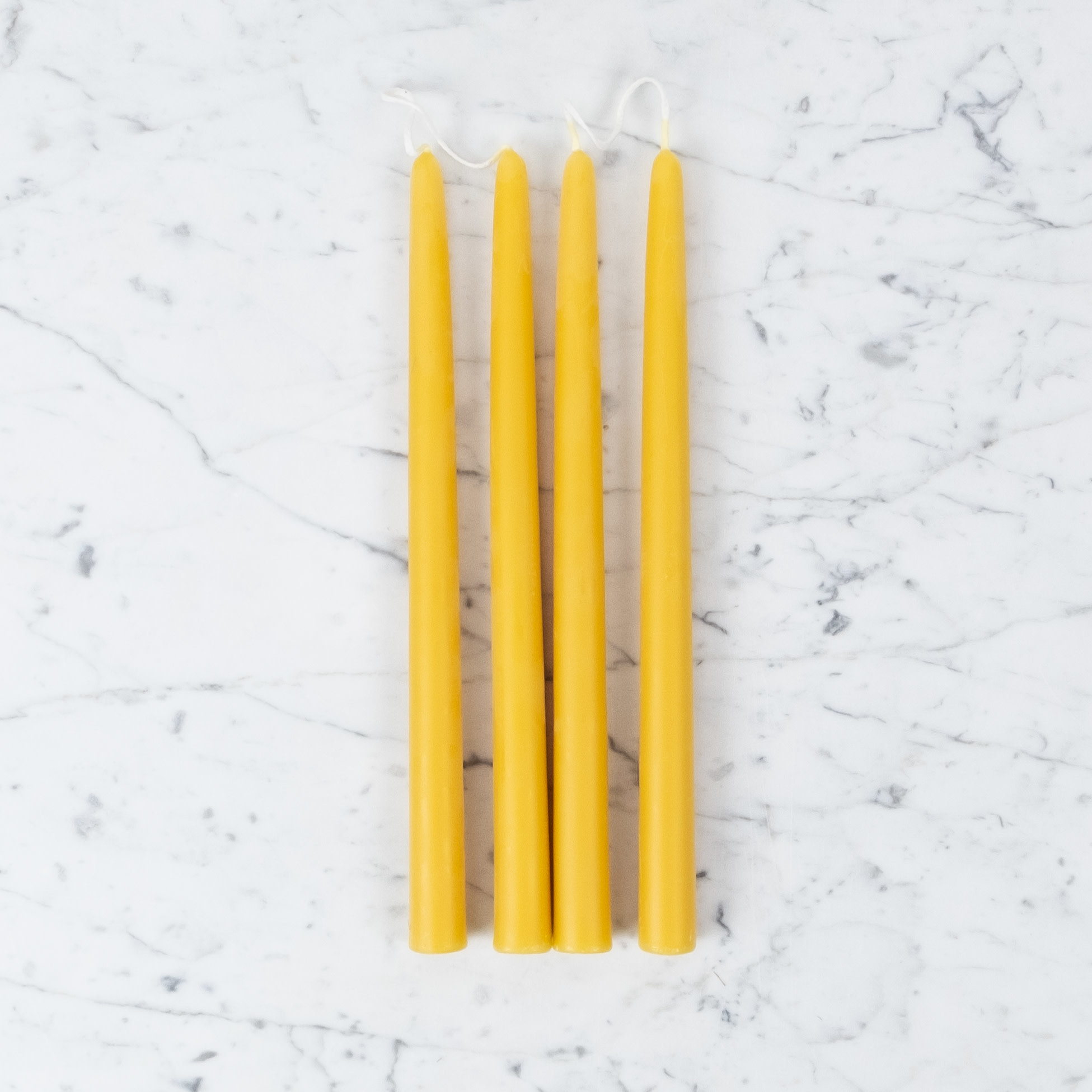 Box Set of Four 12" Dutch Beeswax Taper Candles