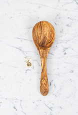 Large Round Olivewood Serving Spoon or Rice Paddle - 10.5"