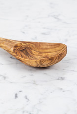 Large Round Olivewood Serving Spoon or Rice Paddle - 10.5"