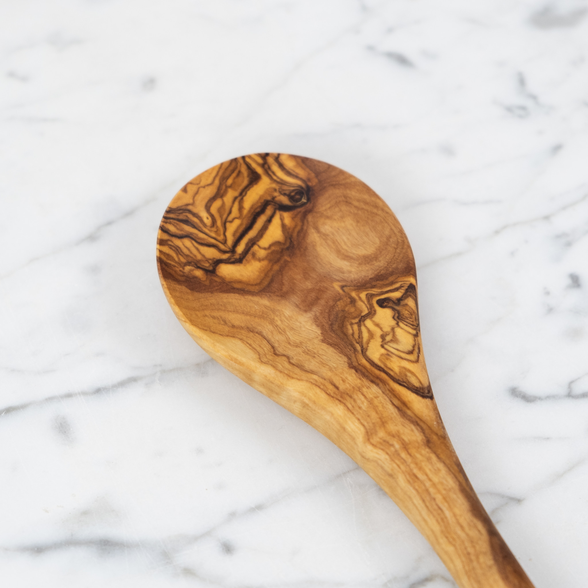 Olivewood Cooking Spoon - Round Head - 12"