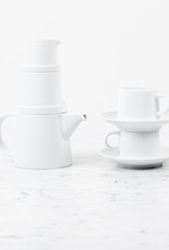 M-Type Coffee Set - Teapot - Coffee Cup - Sugar Pot - Creamer - White