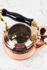 Hammered Copper Tea Kettle with Wood Handle