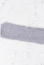 Lithuanian Linen Kitchen Cloth - Grey + White Stripe