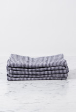 Lithuanian Linen Kitchen Cloth - Grey + White Stripe