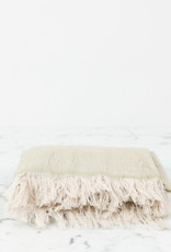 Haolu Wool + Cotton Stole Scarf - Sand