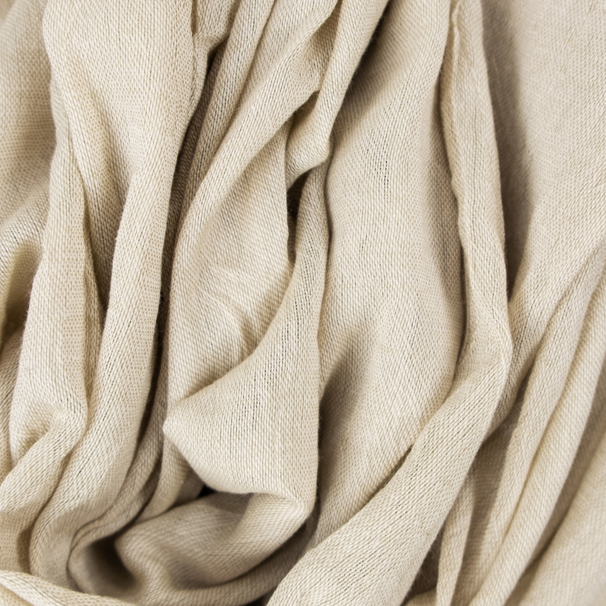 Haolu Wool + Cotton Stole Scarf - Sand