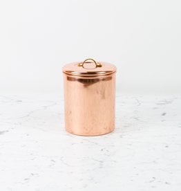 Copper Canister Brass Handle 4qt - Large - 7.5"