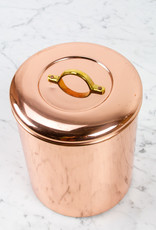 Copper Canister Brass Handle 4qt - Large - 7.5"