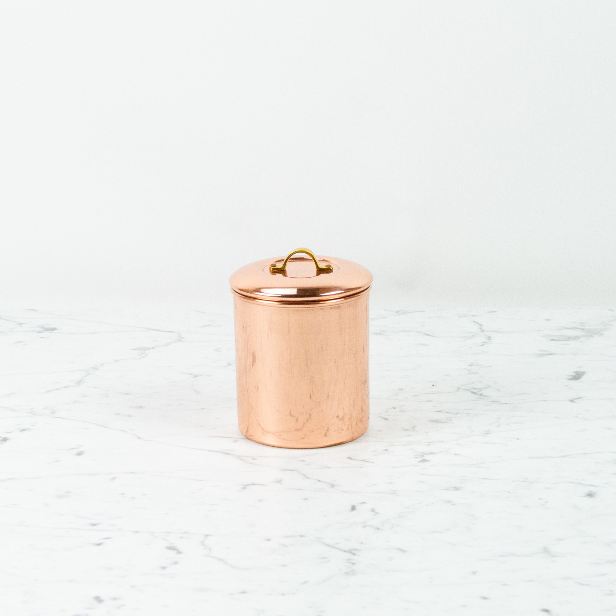 Copper Canister Brass Handle 1.5qt - Small - 5.5"