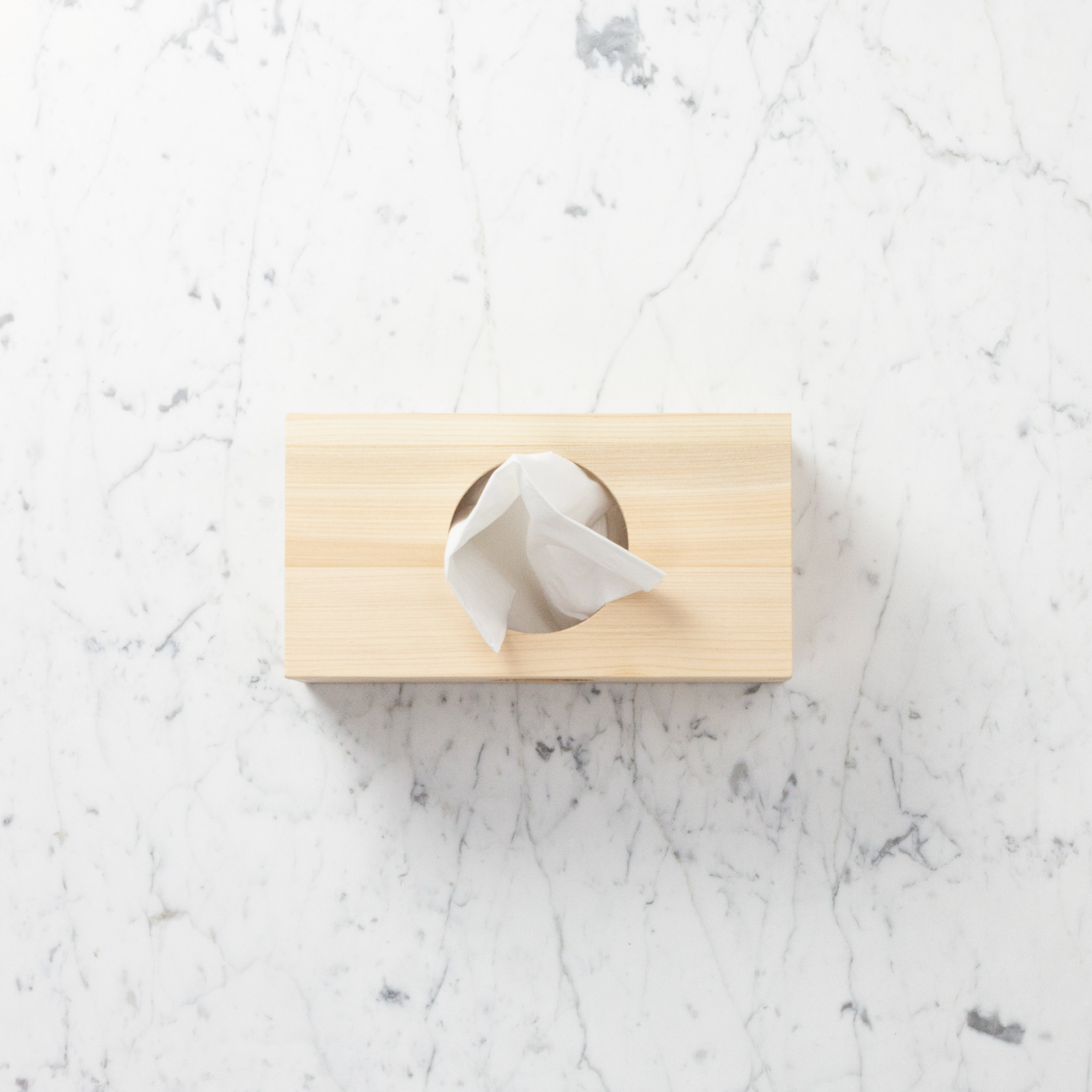 Japanese Hinoki Tissue Box - Long