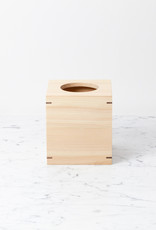 Japanese Hinoki Tissue Box - Square